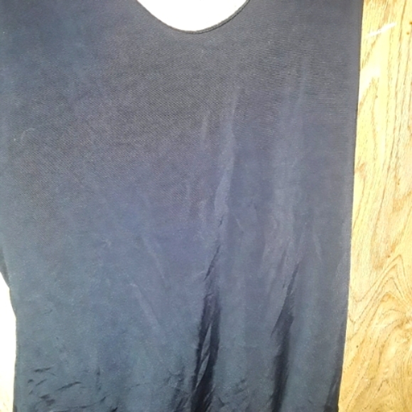 Womans Size Medium Solid Black Top Silky Bodysuit Sleeveless Tank Top Bodysuit - Picture 5 of 5